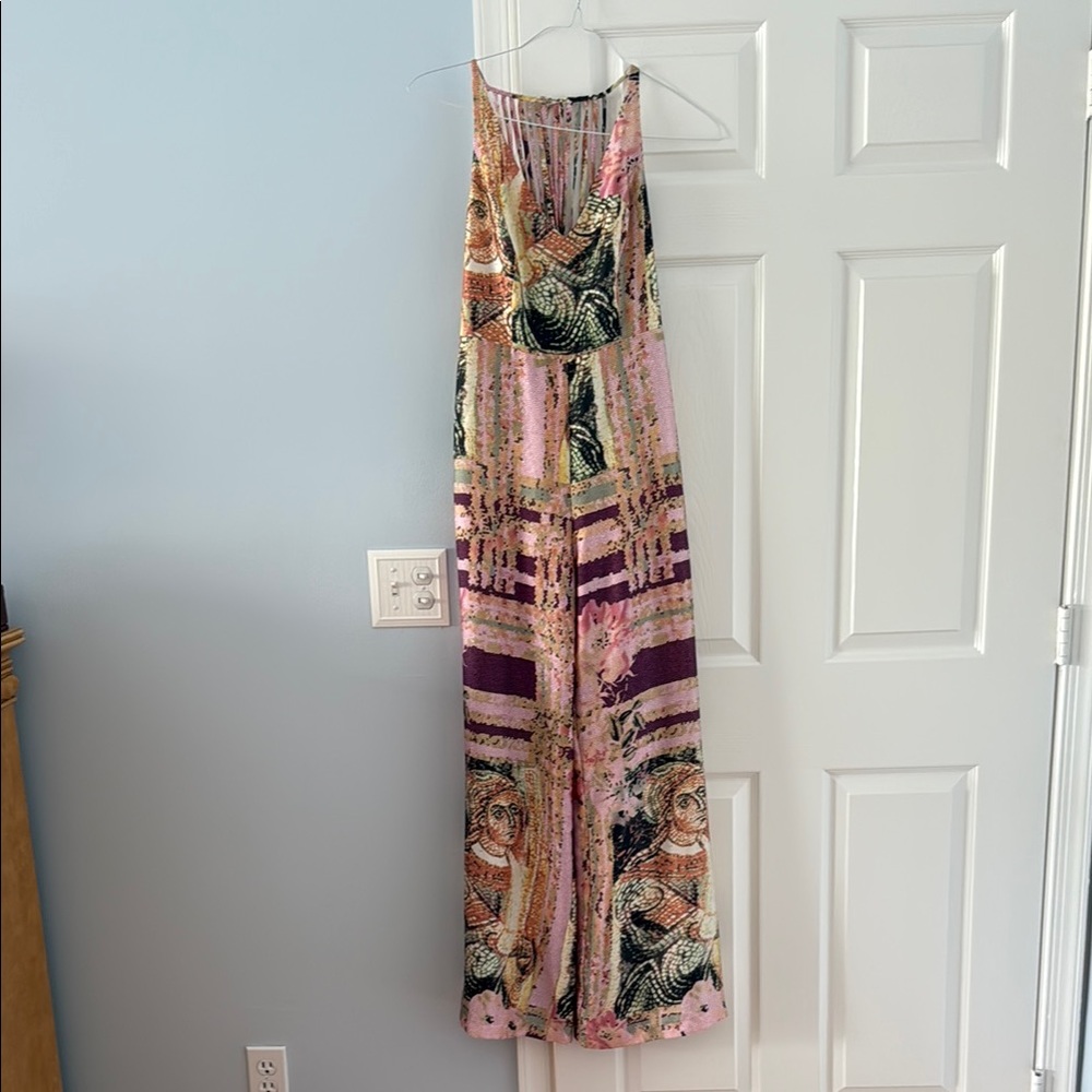 Artistic Multicolor Sleeveless Jumpsuit